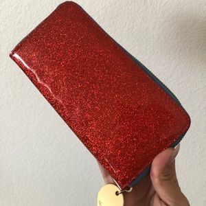 Deuce Lux Red Sparkle Wallet